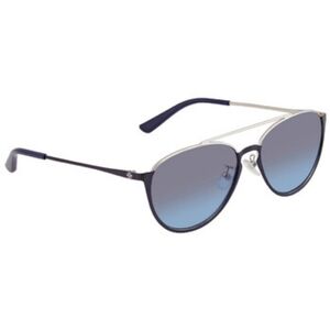 Tory Burch Grey Blue Gradient Pilot Ladies Sunglasses